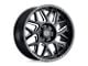 Black Rhino Reaper Gloss Black Milled Wheel; 24x14; -76mm Offset (11-21 Jeep Grand Cherokee WK2)