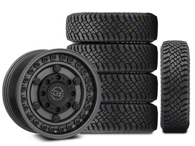 17x9 Black Rhino Armory & 35in Atturo All-Terrain Trail Blade X/T Tire Package; Set of 5 (18-25 Jeep Wrangler JL)