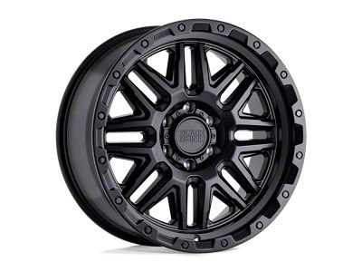 Black Rhino Alamo Matte Black with Black Bolts Wheel; 20x9 (18-24 Jeep Wrangler JL)