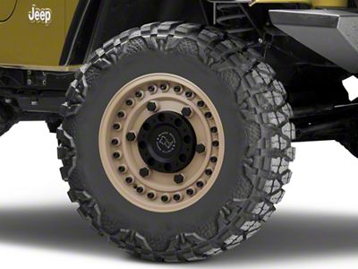 Black Rhino Armory Desert Sand Wheel; 16x8; -10mm Offset (97-06 Jeep Wrangler TJ)