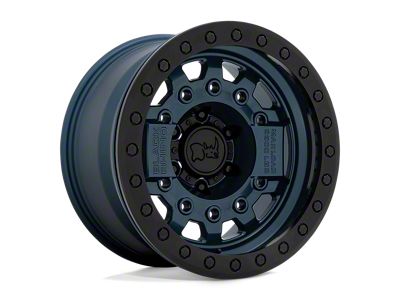 Black Rhino Avenger Beadlock Navy Blue Wheel; 17x8.5; -32mm Offset (18-24 Jeep Wrangler JL)