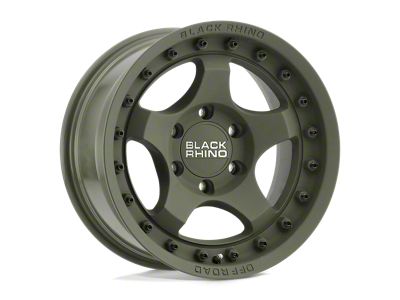 Black Rhino Bantam Olive Drab Green Wheel; 18x9; -12mm Offset (18-24 Jeep Wrangler JL)