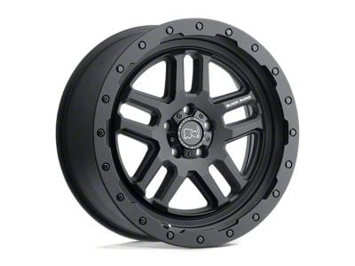 Black Rhino Barstow Textured Matte Black Wheel; 17x9.5 (18-24 Jeep Wrangler JL)