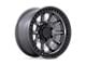 Black Rhino Calico Matte Gunmetal with Matte Black Lip Wheel; 17x8.5 (18-24 Jeep Wrangler JL)