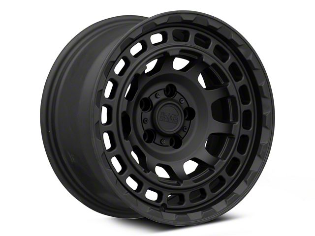 Black Rhino Chamber Matte Black Wheel; 16x8 (87-95 Jeep Wrangler YJ)