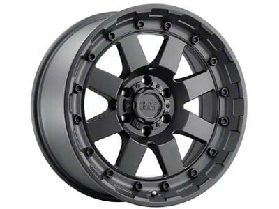 Black Rhino Cleghorn Matte Black Wheel; 17x8.5; 2mm Offset (18-24 Jeep Wrangler JL)