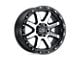 Black Rhino Coyote Gloss Black with Machined Face and Stainless Bolts Wheel; 18x9; -18mm Offset (18-24 Jeep Wrangler JL)