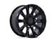 Black Rhino Diamondback Matte Black Wheel; 17x8.5; 25mm Offset (18-24 Jeep Wrangler JL)