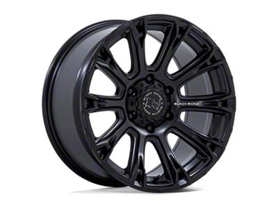 Black Rhino Diamondback Matte Black Wheel; 20x9; 12mm Offset (18-24 Jeep Wrangler JL)