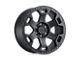 Black Rhino Gauntlet Semi Gloss Black with Gunmetal Bolts Wheel; 17x8.5 (18-24 Jeep Wrangler JL)