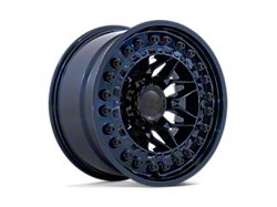 Black Rhino Alpha Midnight Blue Wheel; 17x9; -12mm Offset (07-18 Jeep Wrangler JK)