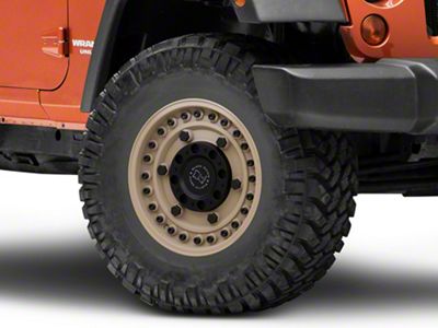 Black Rhino Armory Desert Sand Wheel; 16x8; -10mm Offset (07-18 Jeep Wrangler JK)