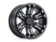 Black Rhino Asagai Matte Black and Machined with Stainless Bolts Wheel; 18x9.5 (07-18 Jeep Wrangler JK)
