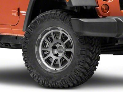 Black Rhino Chase Brushed Gunmetal Wheel; 17x9.5; -18mm Offset (07-18 Jeep Wrangler JK)