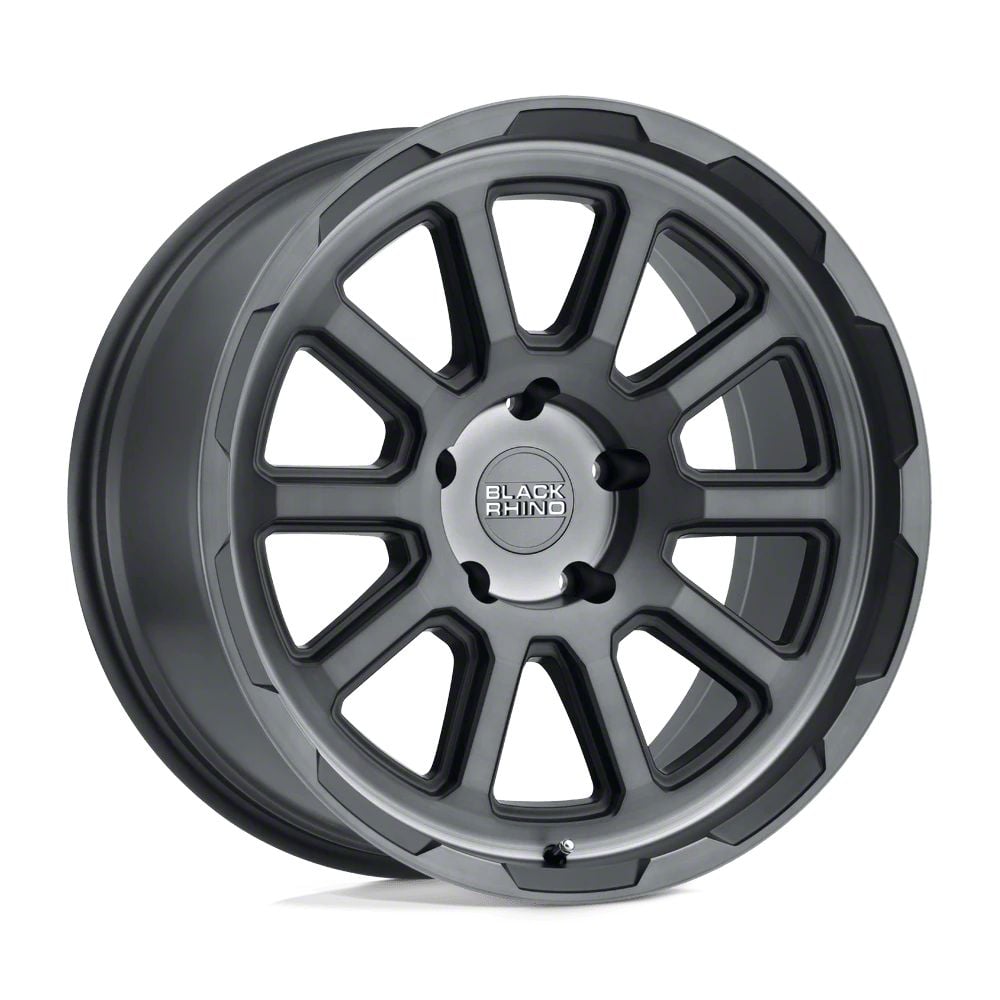 Black Rhino Jeep Wrangler Chase Brushed Gunmetal Wheel; 18x9.5; -18mm ...