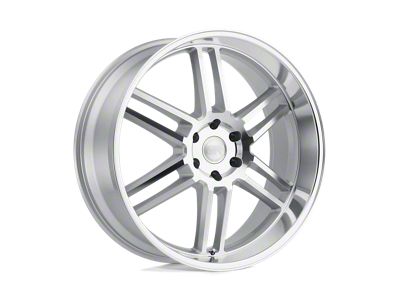 Black Rhino Katavi Silver with Mirror Cut Face Wheel; 20x9; 30mm Offset (07-18 Jeep Wrangler JK)