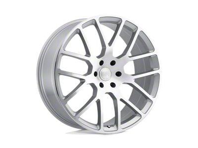 Black Rhino Kunene Silver with Mirror Cut Face Wheel; 20x9; 30mm Offset (07-18 Jeep Wrangler JK)