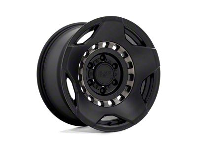 Black Rhino Muzzle Matte Black with Machined Tinted Ring Wheel; 20x9; -18mm Offset (07-18 Jeep Wrangler JK)