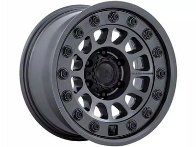 Black Rhino Outback Matte Gunmetal Wheel; 17x8.5; -10mm Offset (07-18 Jeep Wrangler JK)