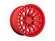 Black Rhino Raid Gloss Red Wheel; 17x8.5; -18mm Offset (07-18 Jeep Wrangler JK)