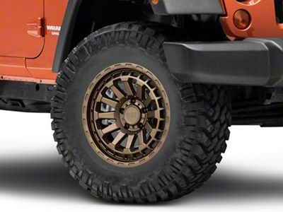 Black Rhino Raid Matte Bronze Wheel; 17x8.5; -18mm Offset (07-18 Jeep Wrangler JK)