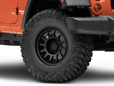 Black Rhino Rapid Matte Black Wheel; 17x9.5 (07-18 Jeep Wrangler JK)