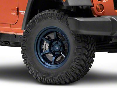 Black Rhino Shogun Gloss Midnight Blue Wheel; 17x8.5; 20mm Offset (07-18 Jeep Wrangler JK)