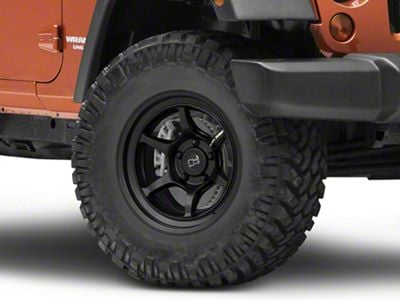 Black Rhino Shogun Matte Black Wheel; 17x8.5 (07-18 Jeep Wrangler JK)