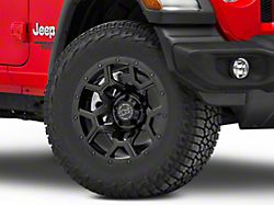 Black Rhino Overland Matte Black Wheel; 18x9.5; -18mm Offset (18-24 Jeep Wrangler JL)