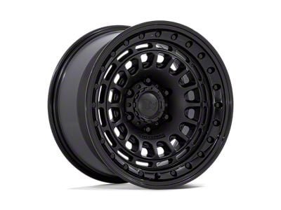 Black Rhino Sahara Matte Black with Gloss Black Lip Wheel; 17x9; -12mm Offset (18-24 Jeep Wrangler JL)