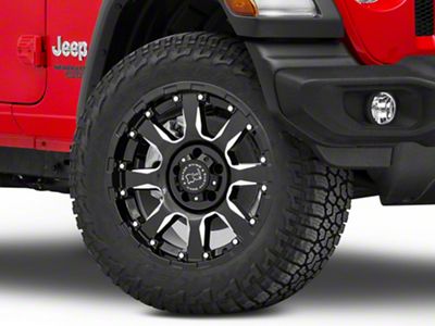 Black Rhino Sierra Gloss Black Wheel; 20x10; -23mm Offset (18-24 Jeep Wrangler JL)