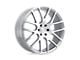 Black Rhino Kunene Silver with Mirror Cut Face Wheel; 20x9; 30mm Offset (18-24 Jeep Wrangler JL)