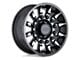 Black Rhino Mission Matte Black with Machined Tinted Spokes Wheel; 20x9; -18mm Offset (18-24 Jeep Wrangler JL)