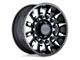 Black Rhino Mission Matte Black with Machined Tinted Spokes Wheel; 20x9; 2mm Offset (18-24 Jeep Wrangler JL)