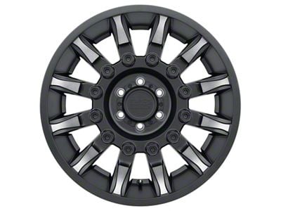 Black Rhino Mission Matte Black Machined Wheel; 17x8.5 (18-24 Jeep Wrangler JL)