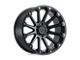 Black Rhino Pinnacle Semi Gloss Black with Gunmetal Bolts Wheel; 20x9 (18-24 Jeep Wrangler JL)