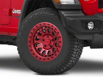 Black Rhino Primm Candy Red Wheel; 17x9; 0mm Offset (18-25 Jeep Wrangler JL)