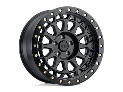 Black Rhino Primm Matte Black with Brass Bolts Wheel; 20x9.5 (18-24 Jeep Wrangler JL)