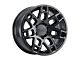 Black Rhino Ridge Matte Black Wheel; 17x8.5 (18-24 Jeep Wrangler JL)