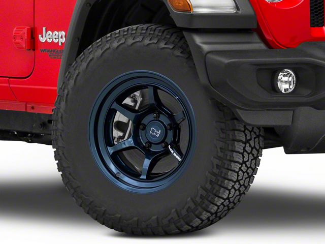Black Rhino Shogun Gloss Midnight Blue Wheel; 17x9 (18-24 Jeep Wrangler JL)