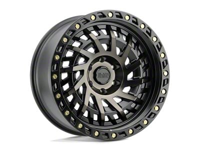 Black Rhino Shredder Matte Black with Machined Dark Tint Wheel; 20x9.5; -18mm Offset (18-24 Jeep Wrangler JL)