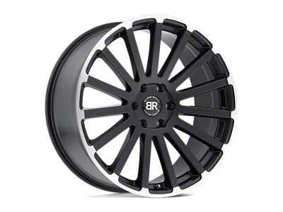 Black Rhino Spear Matte Black with Matte Machined Edge Wheel; 22x9.5; 30mm Offset (18-24 Jeep Wrangler JL)