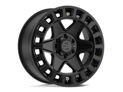 Black Rhino York Matte Black Wheel; 18x8; 30mm Offset (18-24 Jeep Wrangler JL)