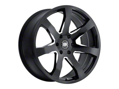 Black Rhino Mozambique Gloss Black Milled Wheel; 18x8.5 (97-06 Jeep Wrangler TJ)