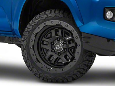 Black Rhino Barstow Textured Matte Black 6-Lug Wheel; 20x9.5; 12mm Offset (16-23 Tacoma)