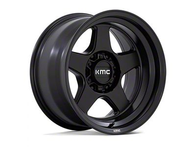 KMC Lobo Matte Black 6-Lug Wheel; 17x8.5; 18mm Offset (16-23 Tacoma)