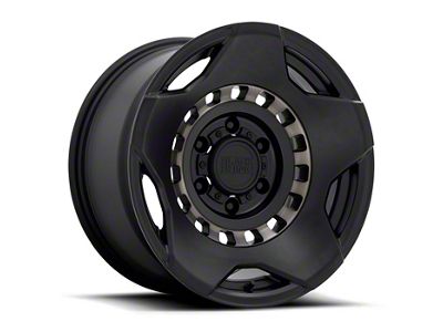 Black Rhino Muzzle Matte Black with Machined Tinted Ring 6-Lug Wheel; 17x9; 0mm Offset (16-23 Tacoma)