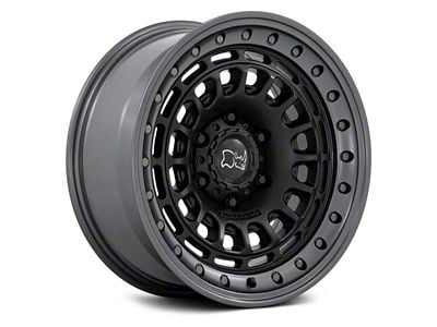 Black Rhino Sahara Matte Black with Gunmetal Lip 6-Lug Wheel; 17x9; -12mm Offset (16-23 Tacoma)