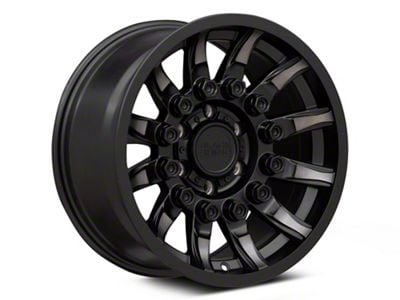 Black Rhino Mission Matte Black with Machined Tinted Spokes 6-Lug Wheel; 18x9; -18mm Offset (17-24 Titan)