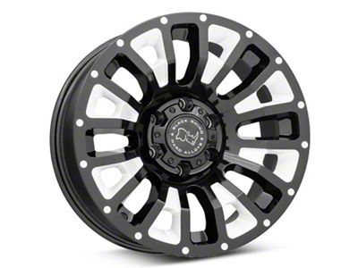 Black Rhino Pinatubo Gloss Black Milled 6-Lug Wheel; 20x12; -44mm Offset (17-24 Titan)